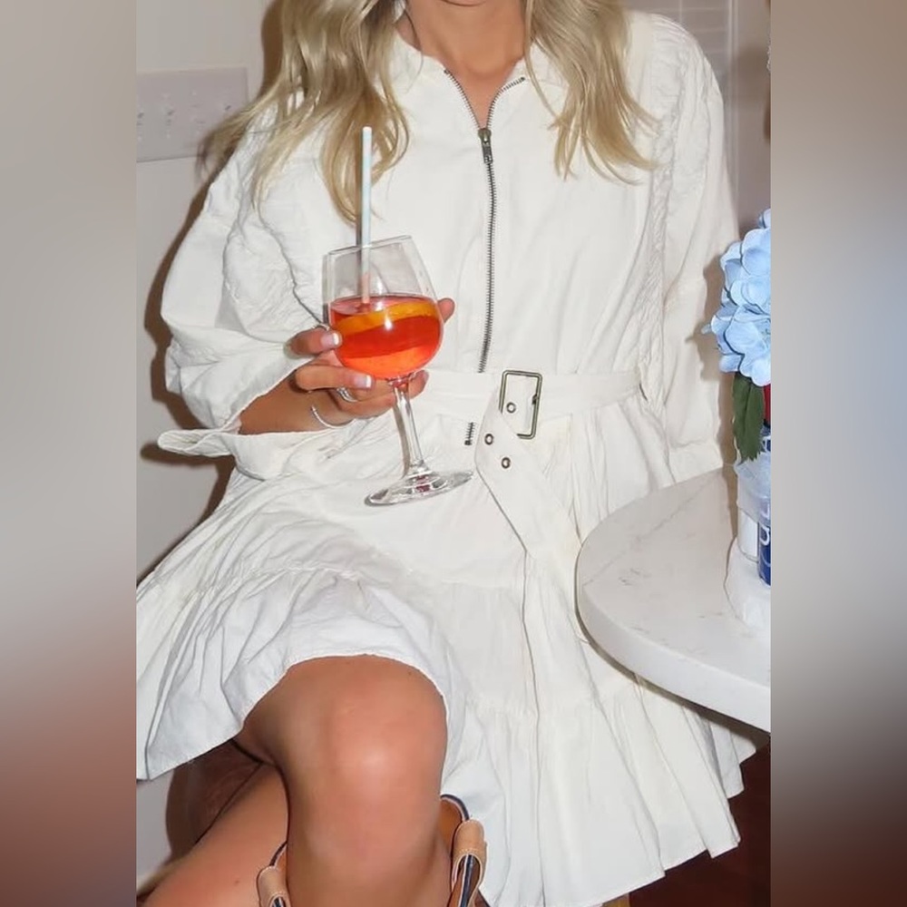 Free People Hampton Mini Dress White